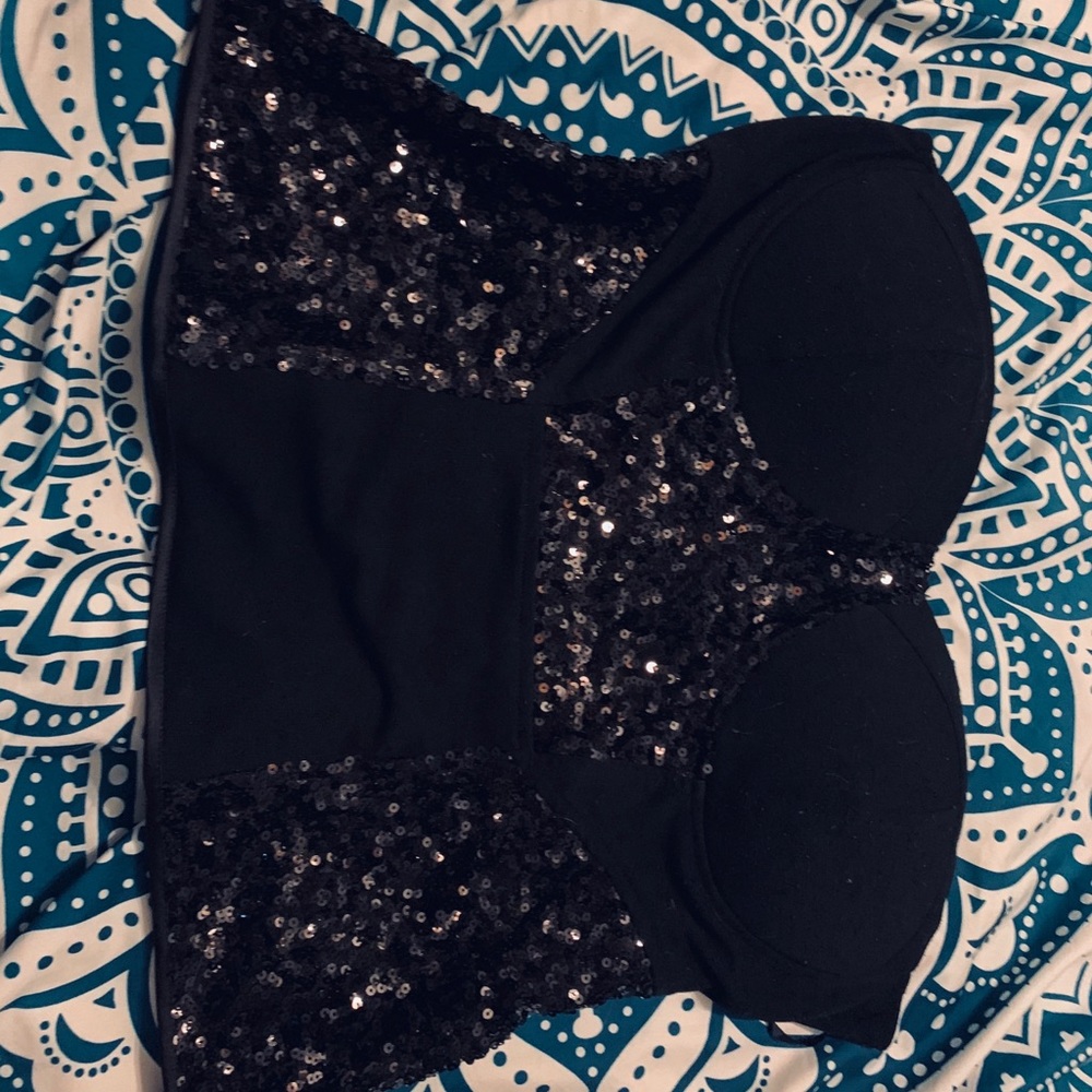 3X Sequin Corset
